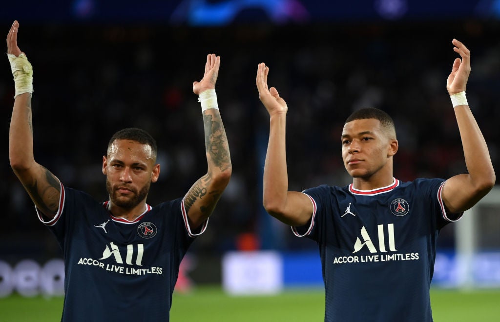 Neymar and Mbappé at PSG