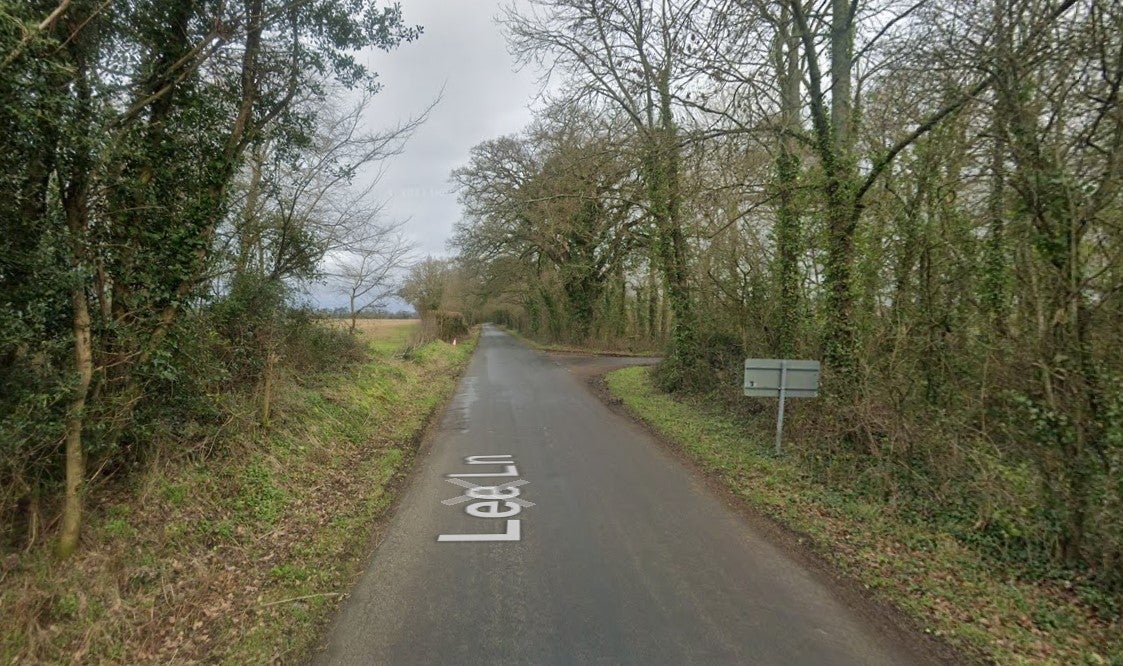 His VW Golf crashed into a tree along Lee Lane in Romsey