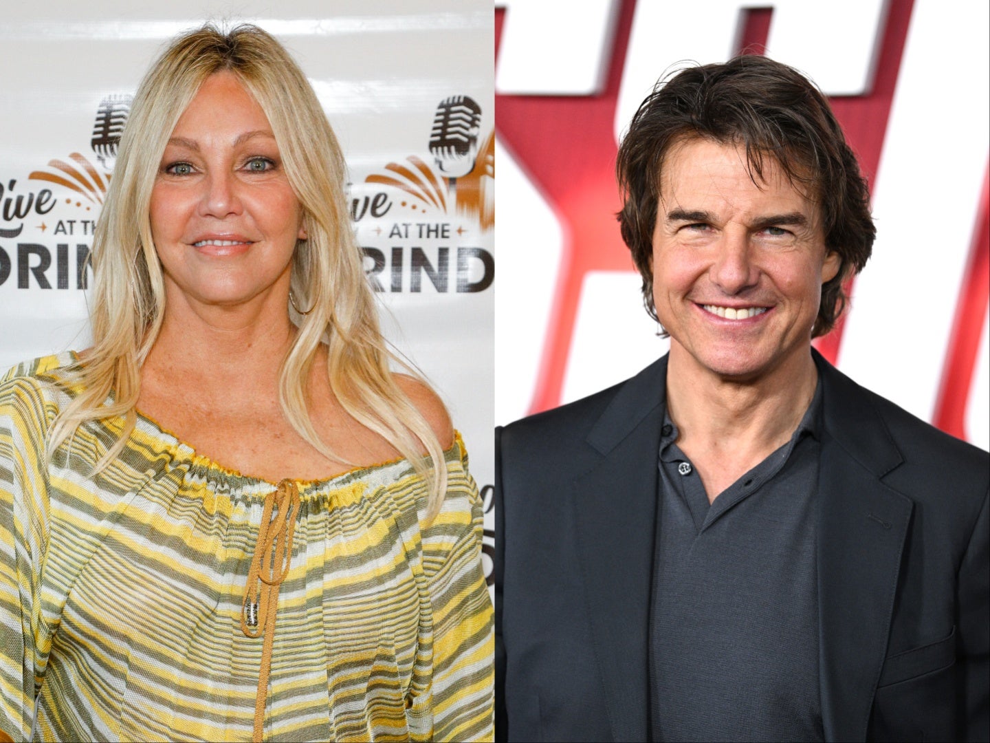 Heather Locklear (left) met Tom Cruise at an audition in the 1980s.