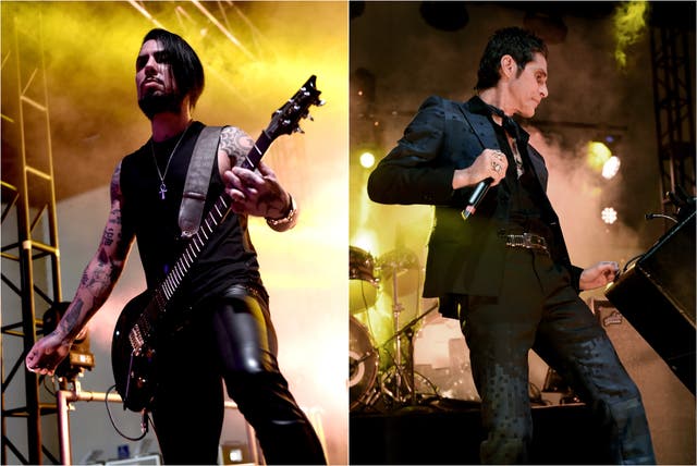 <p>Jane's Addiction ha cancelado su gira tras un altercado entre el líder Perry Farrell (derecha) y el guitarrista Dave Navarro</p>