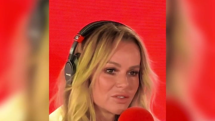 <p>Amanda Holden fights back tears as she announces Jamie Theakston has cancer live on air.</p>