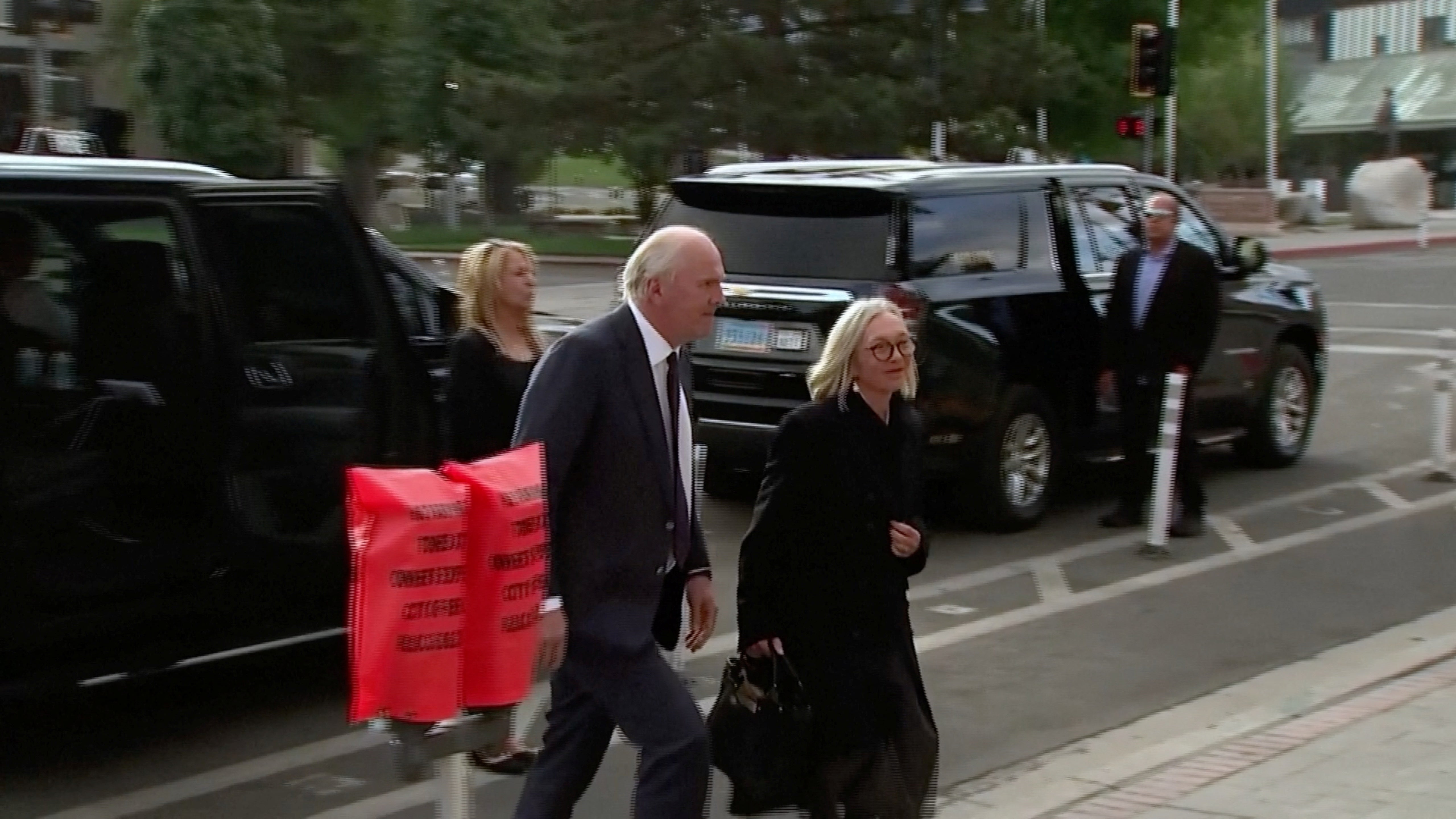 Prudence Murdoch, eldest daughter of Rupert Murdoch, arrives at the court for the hearing on the contentious matter of succession of his TV and publishing empire