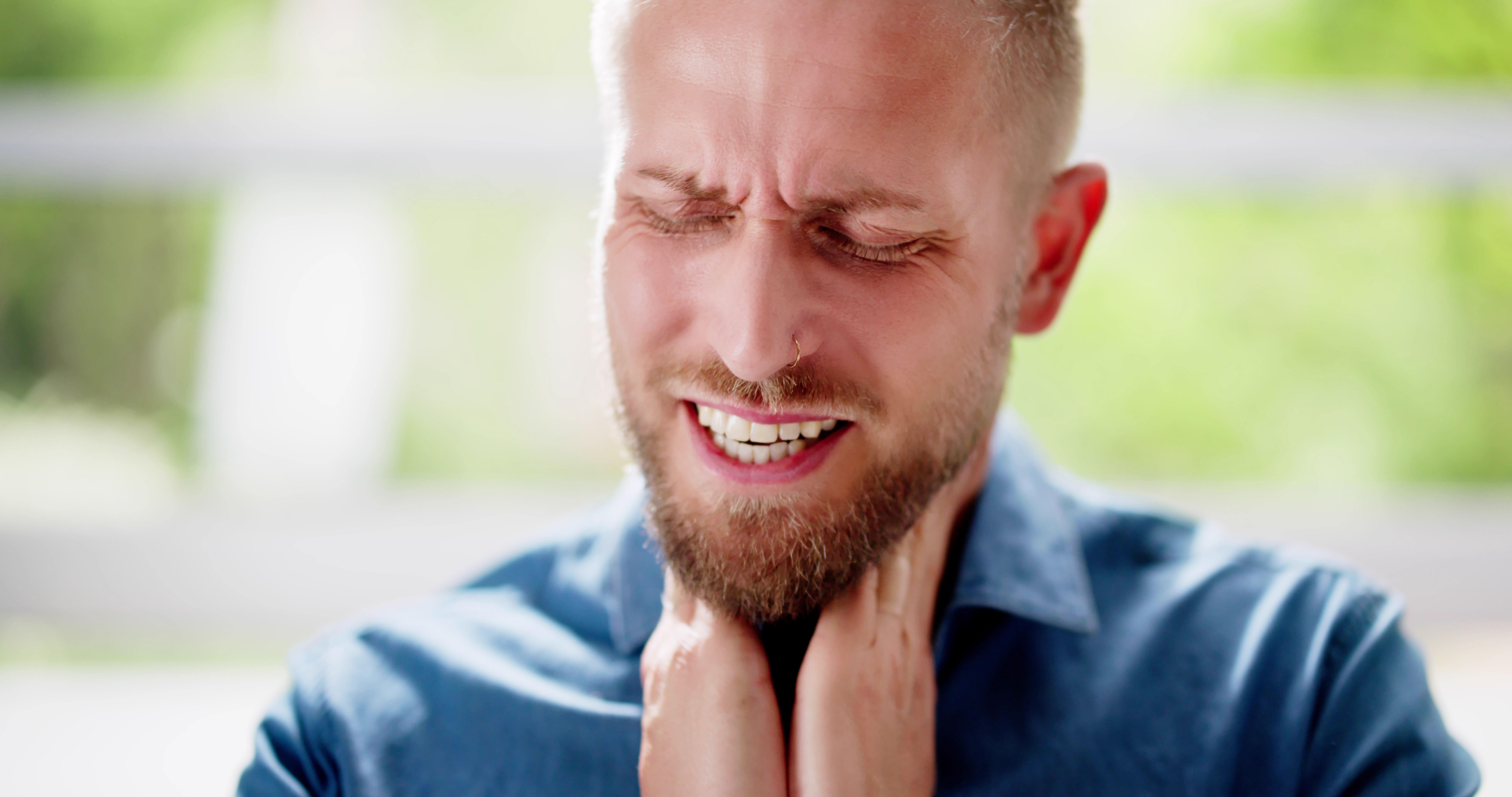 Sore throat and a lump in the throat are both symptoms of laryngeal cancer (Alamy/PA)