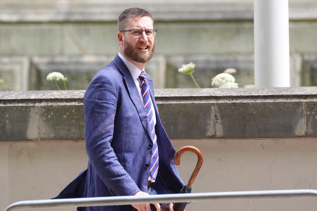 Cabinet Secretary Simon Case leaving the rear entrance of Downing Street, London, following the Labour Party’s victory in the 2024 General election. Picture date: Sunday July 7, 2024.