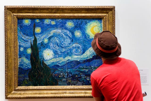 Vincent van Gogh’s The Starry Night at the Museum of Modern Art in New York (Alamy/AP)