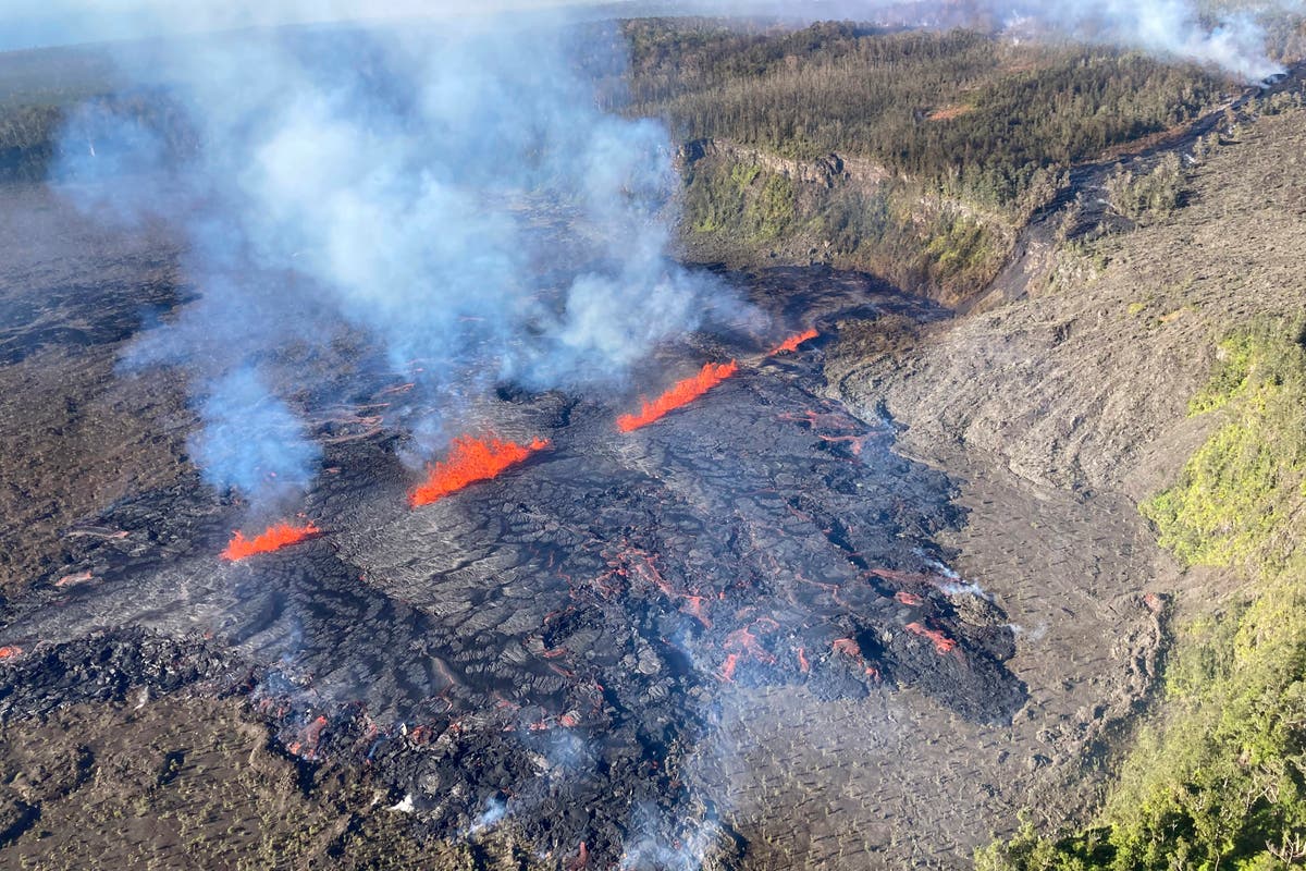 Hawaii's Kilauea volcano is erupting again in a remote part of a national park