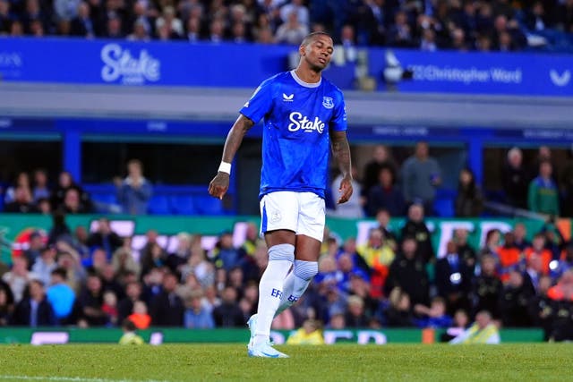 Ashley Young’s missed penalty ended Everton’s Carabao Cup adventure (Peter Byrne/PA)