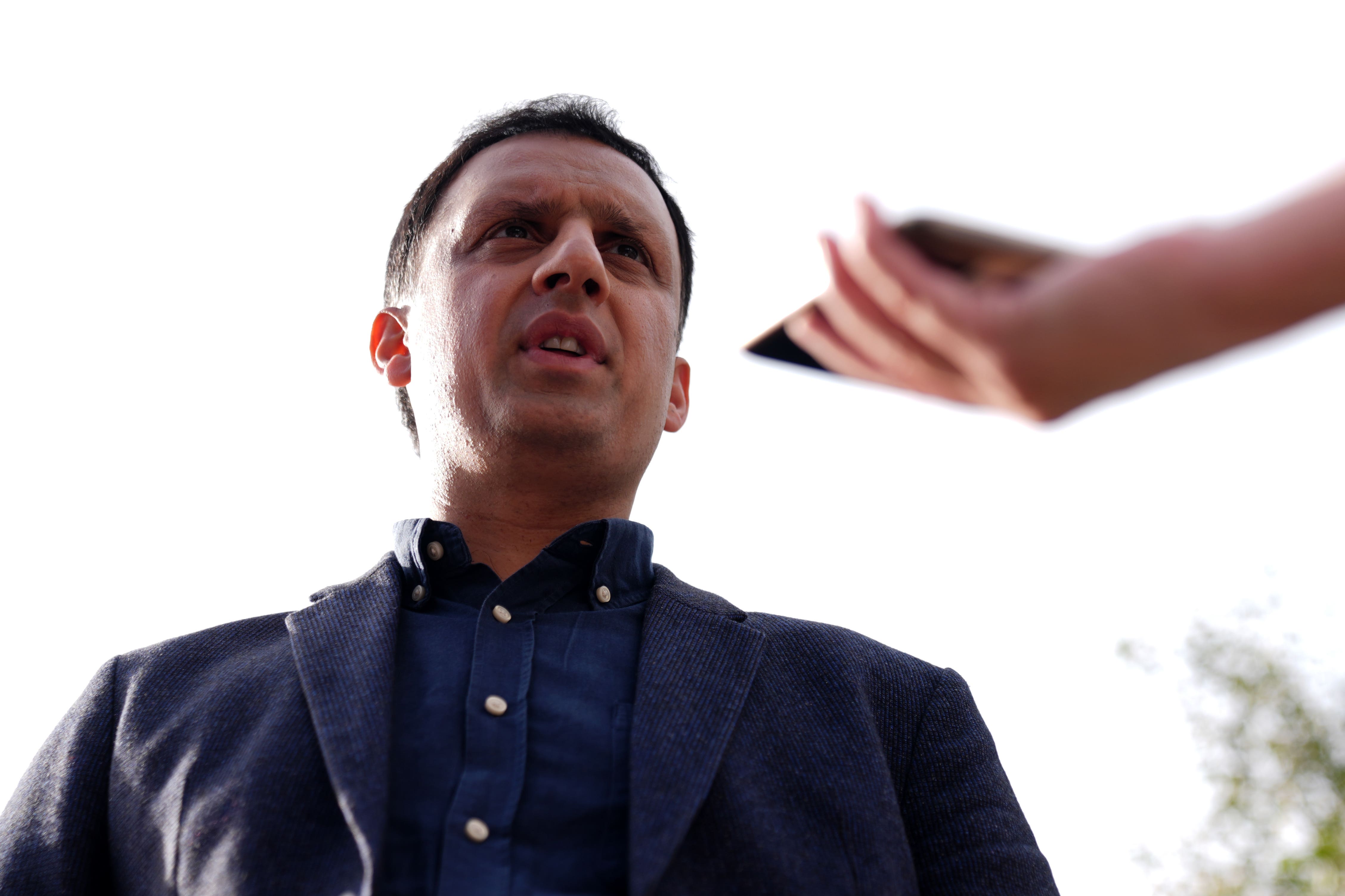 Anas Sarwar was speaking on the 10th anniversary of the independence referendum (Andrew Milligan/PA)