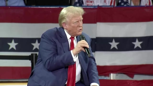 <p>Donald Trump claims ‘nuclear weapons’ are biggest threat to car industry.</p>