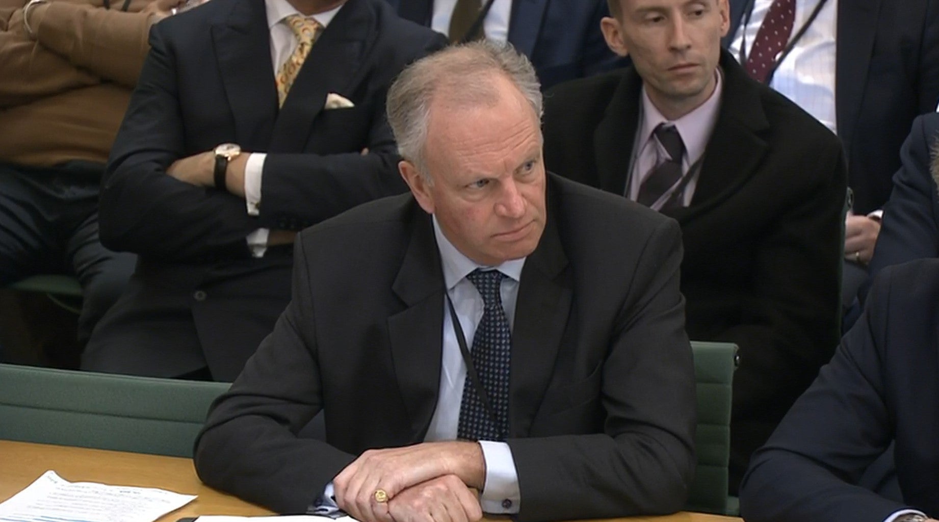 Post Office chief executive Nick Read giving evidence to the Business and Trade Select Committee