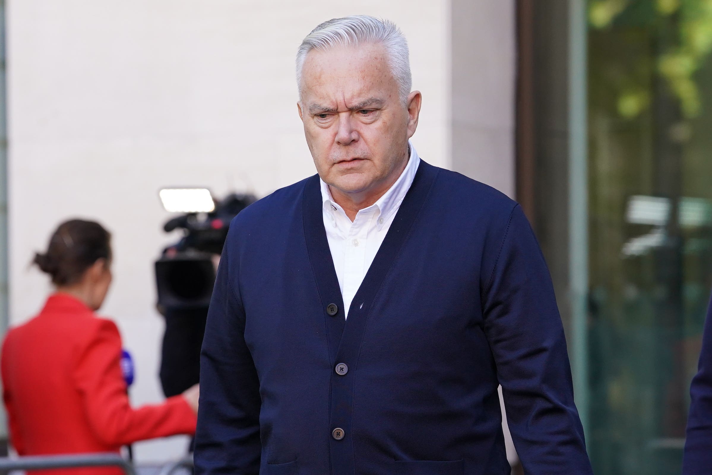 Huw Edwards received a suspended sentence for possessing indecent images of children (Lucy North/PA)