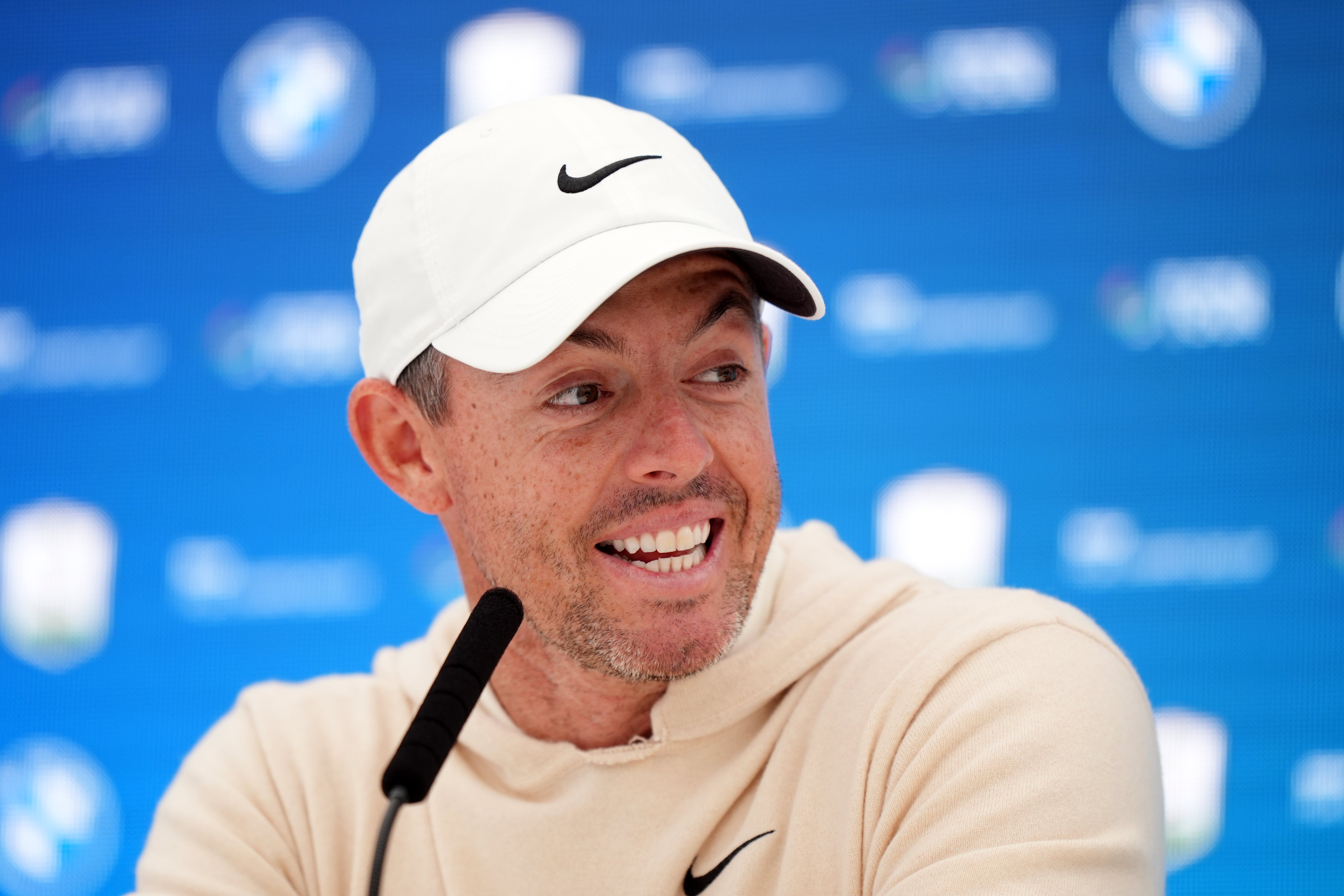 Rory McIlroy during a press conference at Wentworth Golf Club