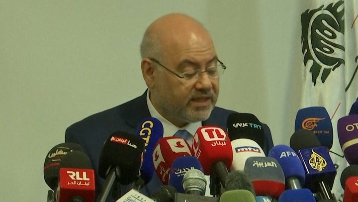 <p>Watch: Lebanese health minister gives pager explosion casualty update as two children confirmed dead.</p>