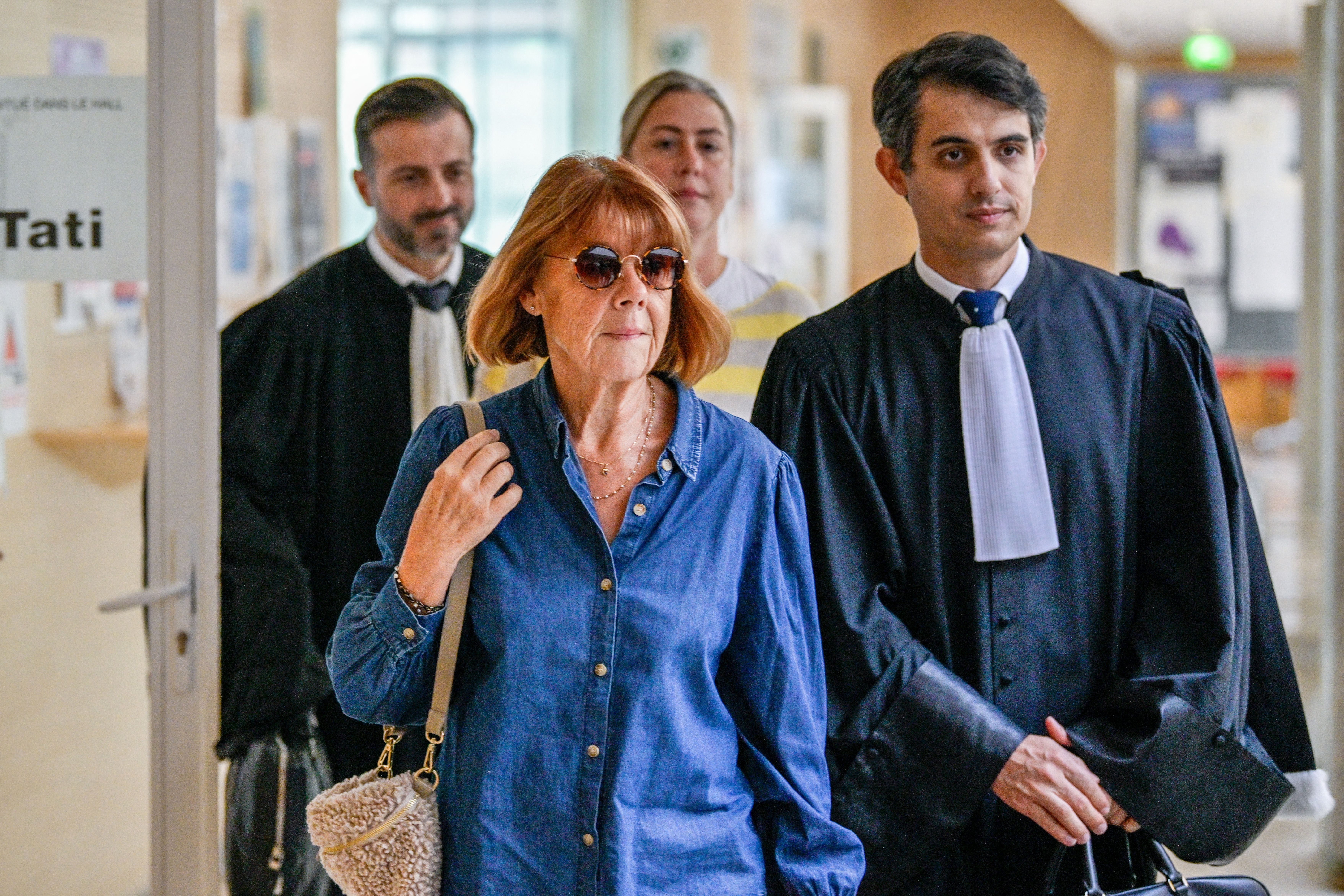 Gisele Pelicot arrives at court in Avignon