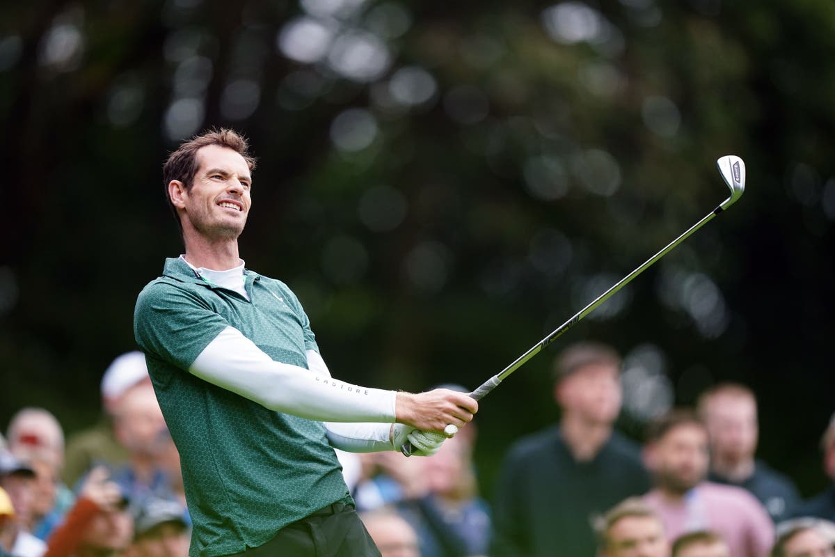 Andy Murray Plays Golf at BMW PGA Championship Pro-Am