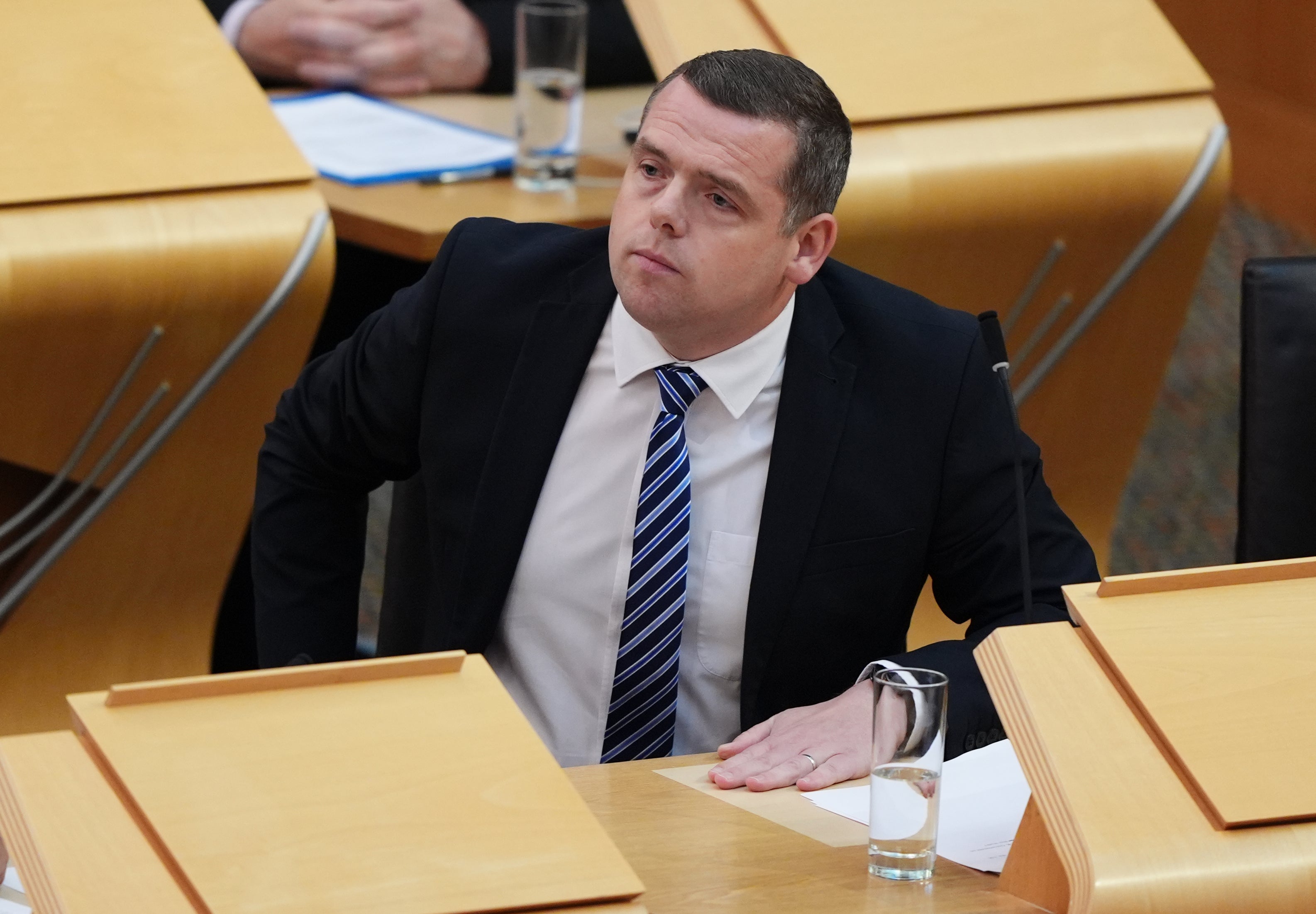 Douglas Ross resigned after a rebellion by his party