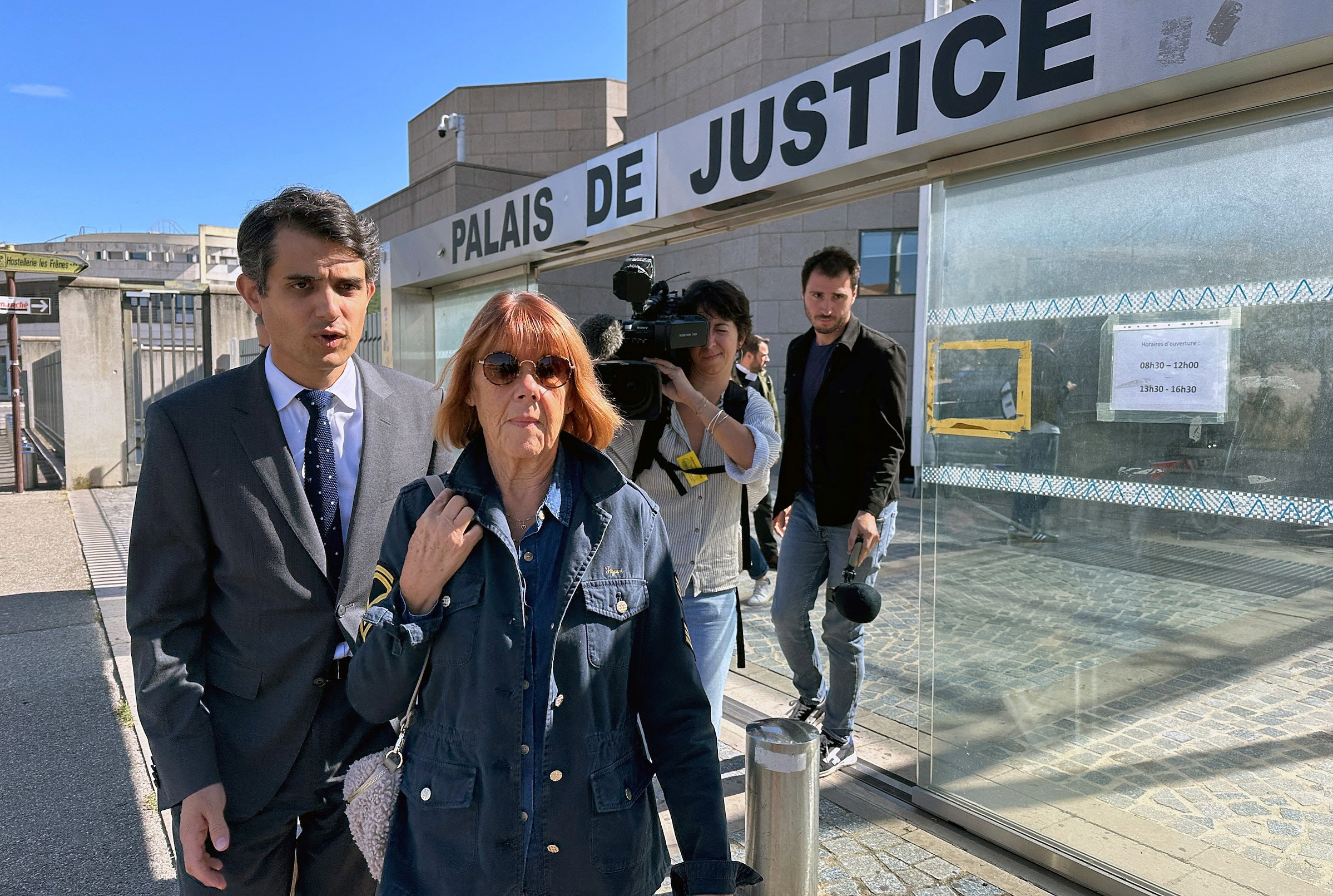 Pelicot leaving court in Avignon on Wednesday