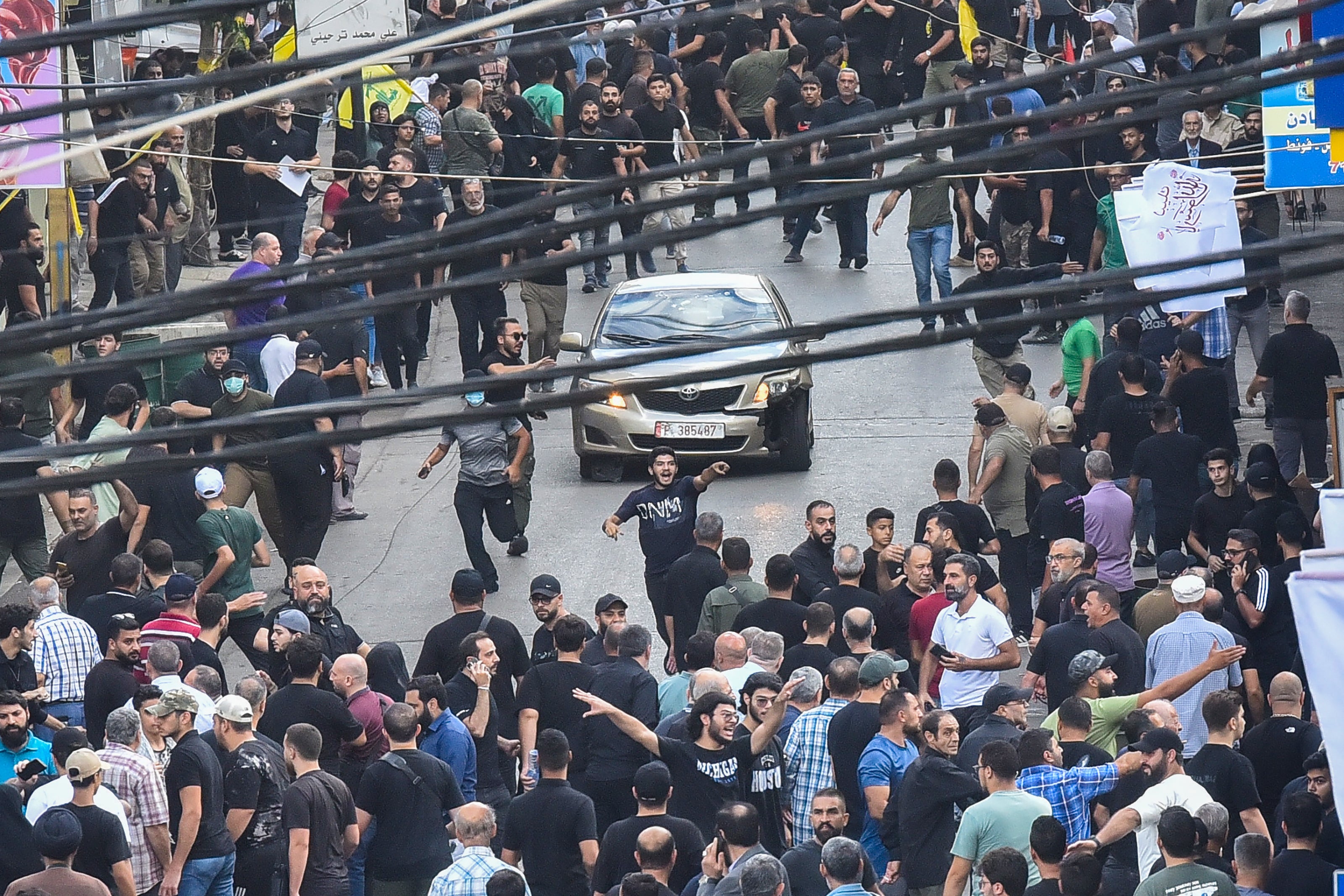 Panic successful  confederate  Lebanon connected  Wednesday aft  a 2nd  question    of explosions, including immoderate   that deed  mourners astatine  funerals for those killed successful  Tuesday’s blasts