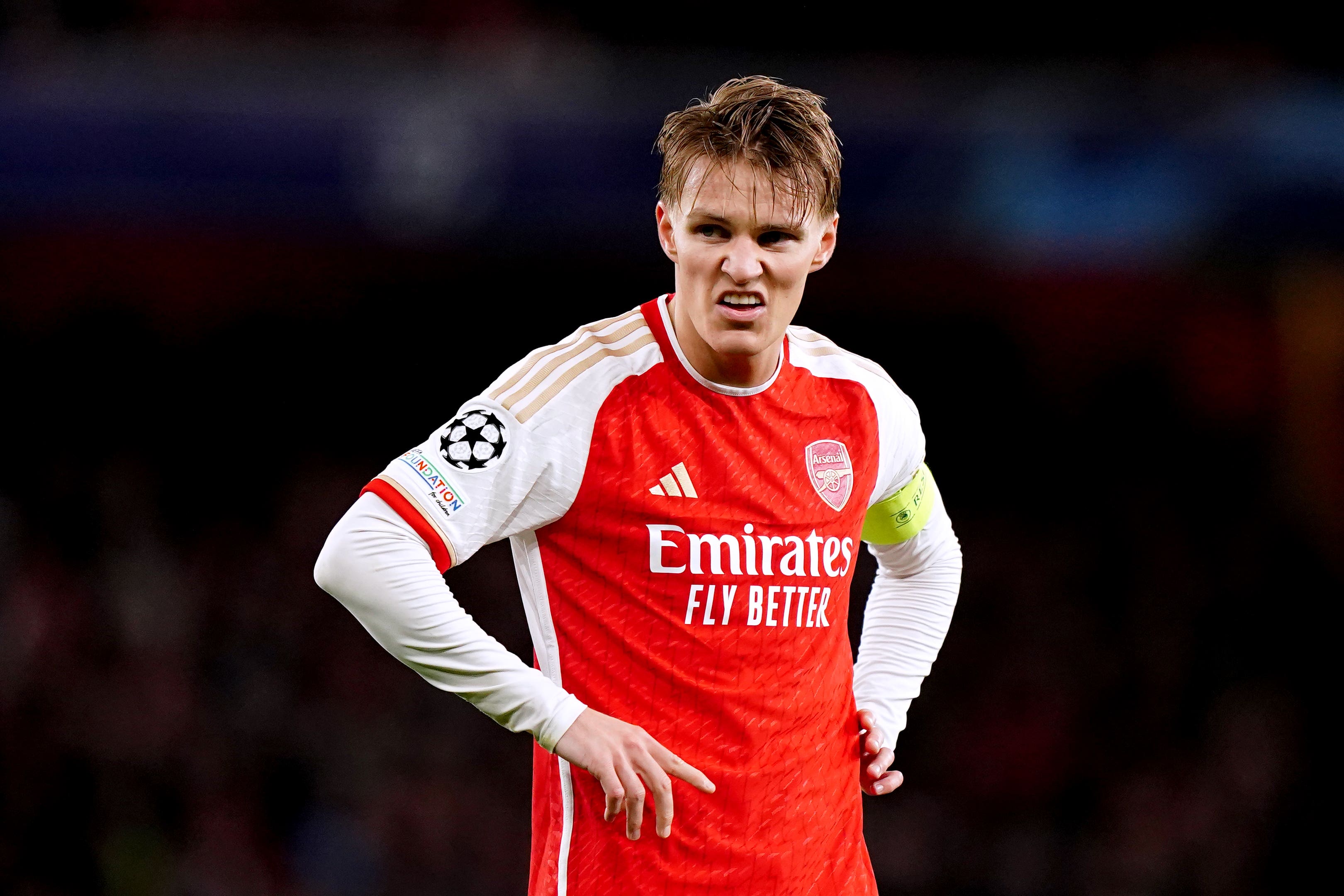 Martin Odegaard is hoping to return from an ankle injury soon