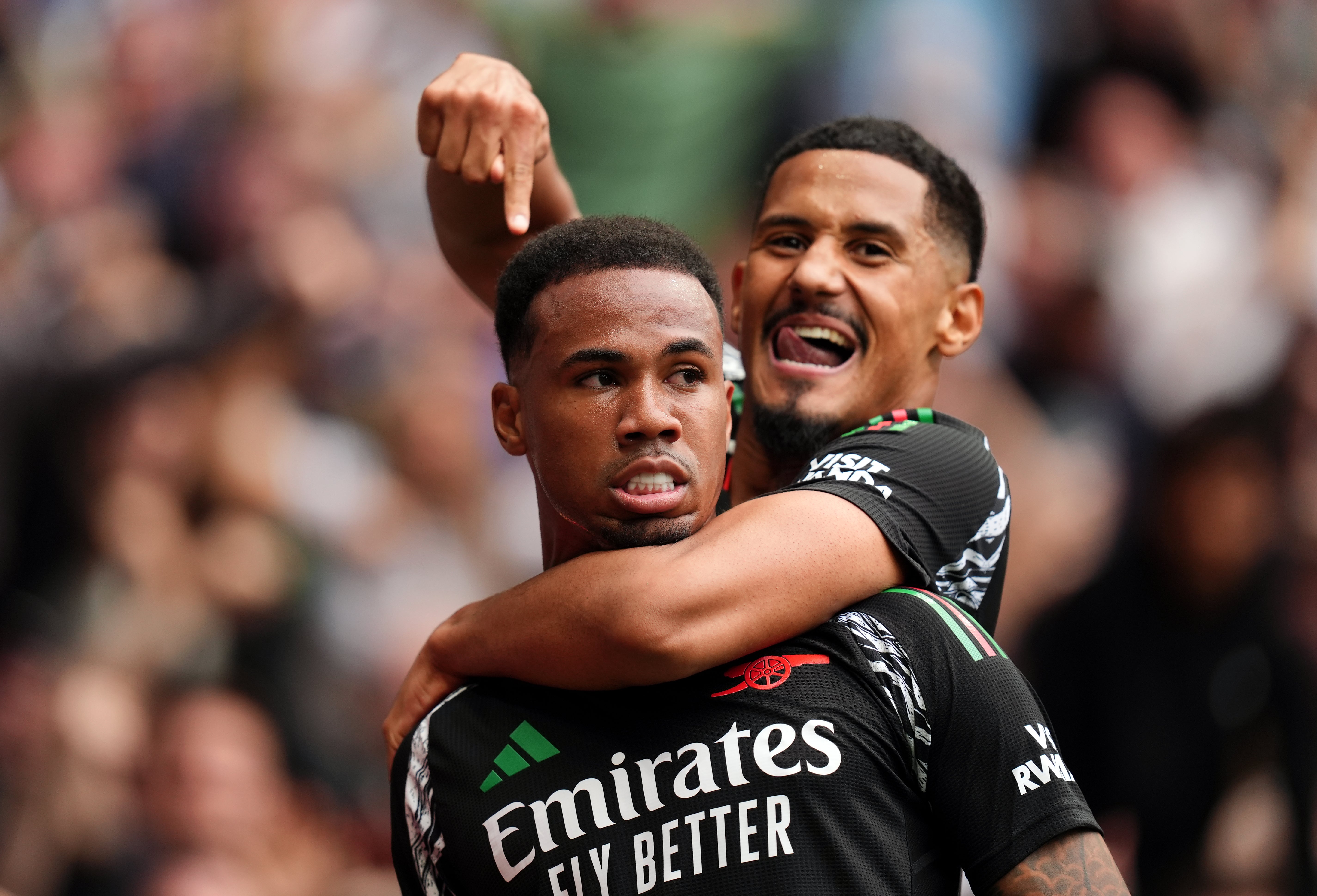 Defenders William Saliba (right) and Gabriel bring an extra layer to Arsenal’s tactical plans