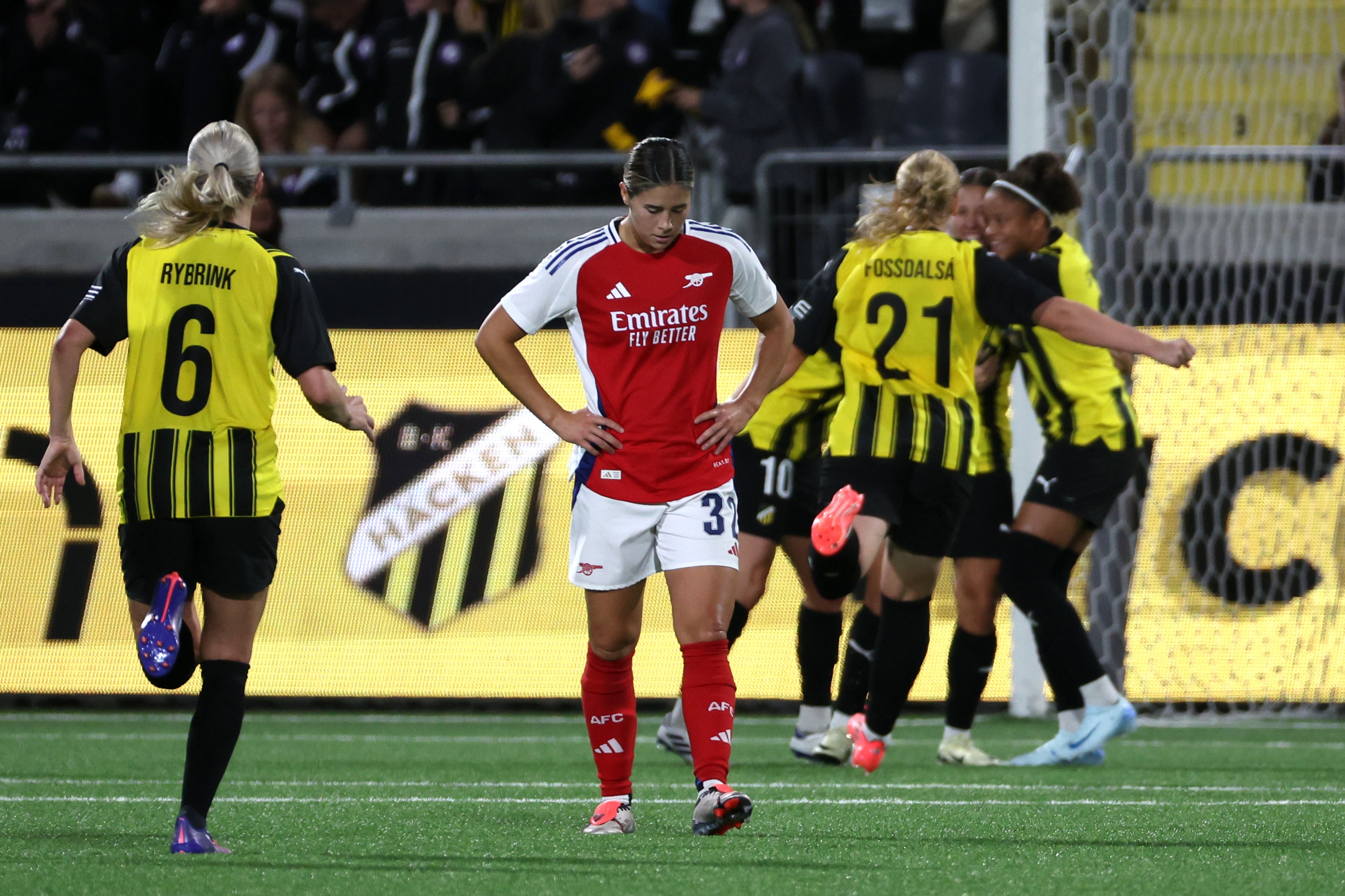 Arsenal women on verge of Champions League exit after frustrating loss to Hacken The Independent