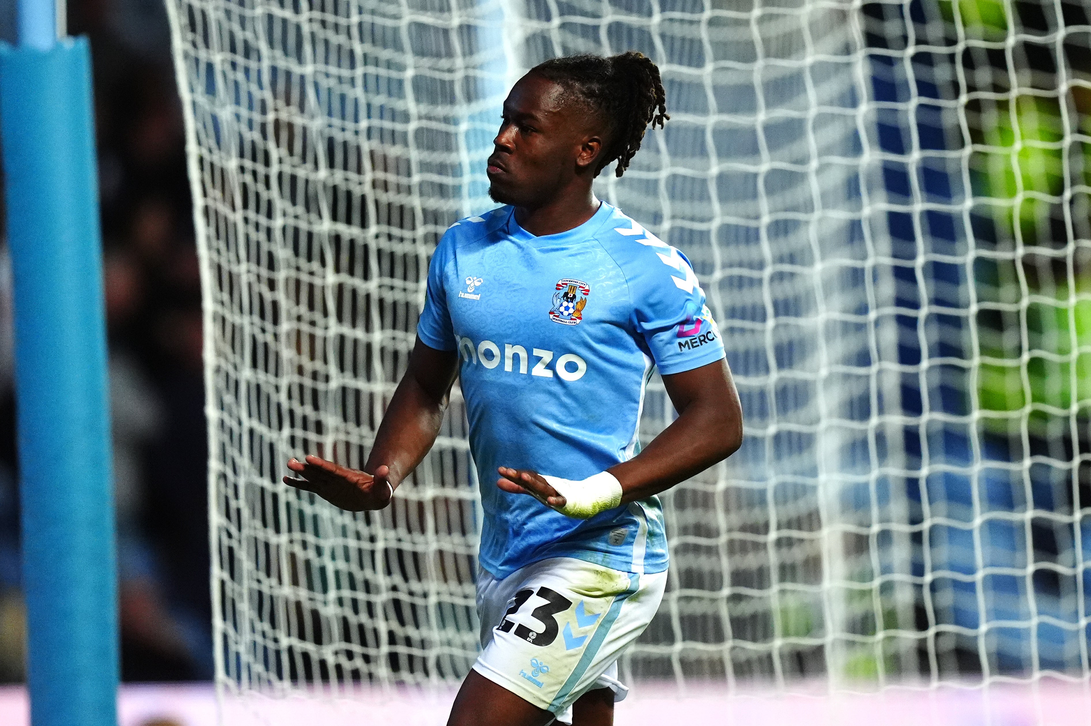 Brandon Thomas-Asante opened the scoring for Coventry (Mike Egerton/PA)