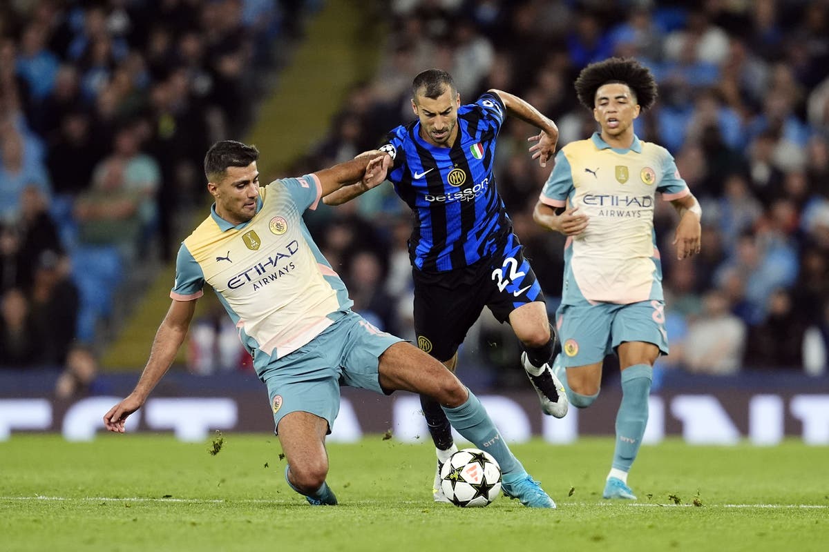 Manchester City held to goalless draw by Inter Milan in Champions League opener