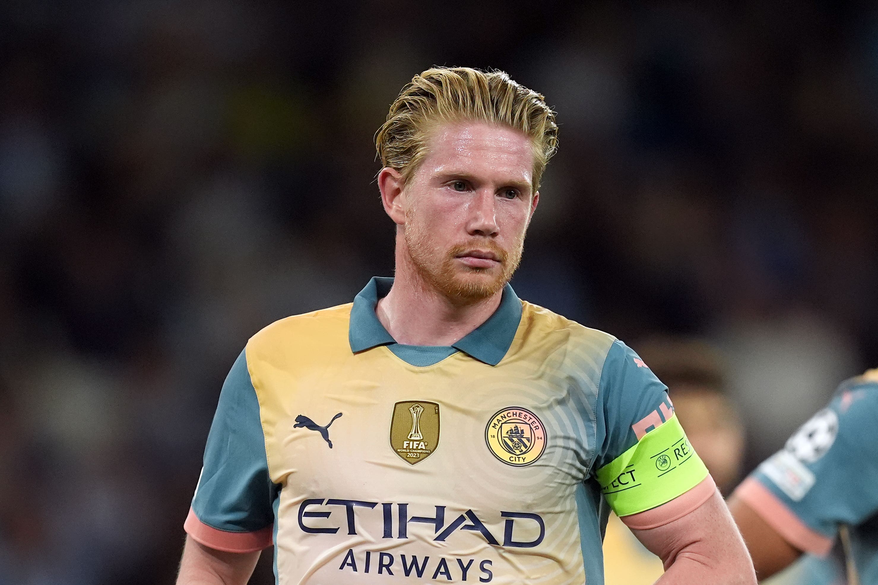 Kevin De Bruyne in action for Manchester City.