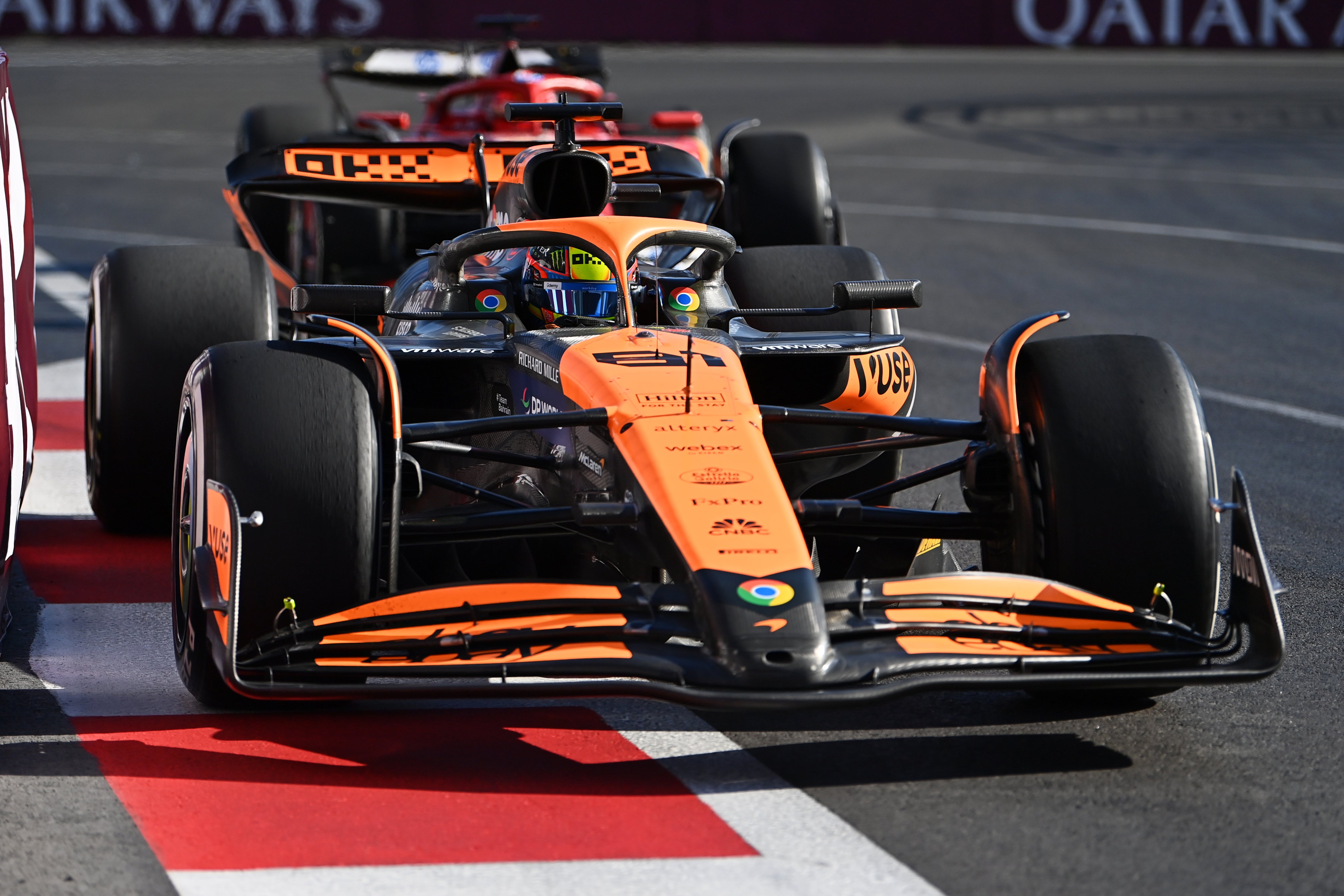 Concerns were raised about the flexibility of McLaren’s rear-wing in Azerbaijan