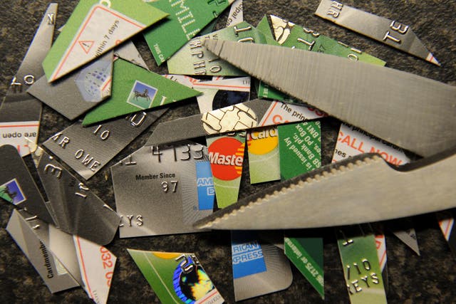 Two-fifths of credit-card holders have struggled to repay their balances in full in the previous six months, Compare the Market said (Owen Humphreys/PA)