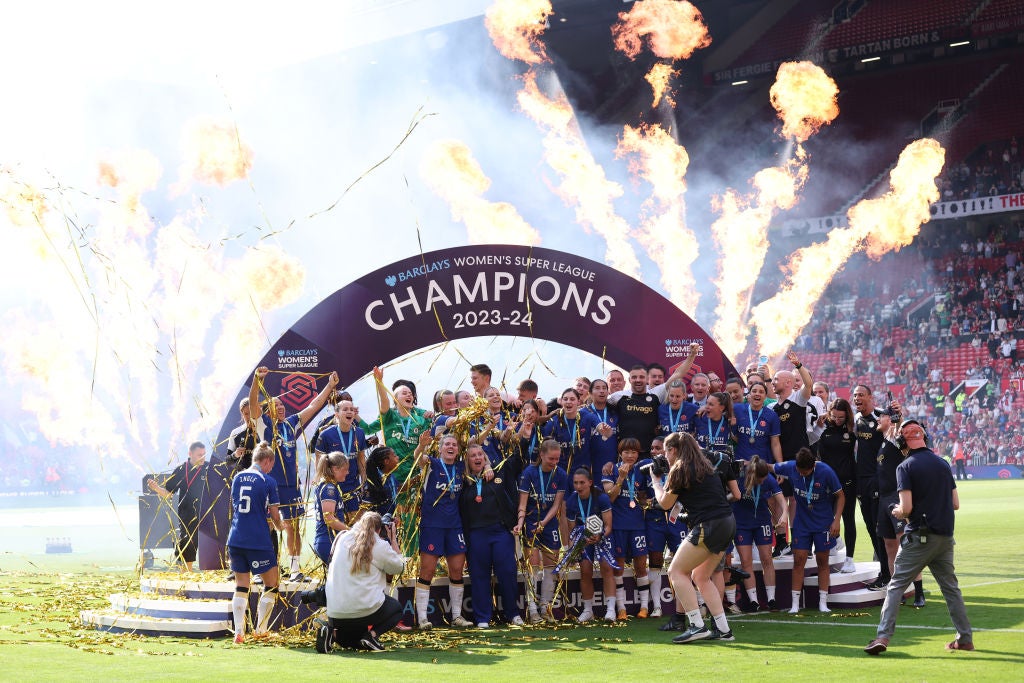 Chelsea won the WSL last season during Emma Hayes’ last season in charge