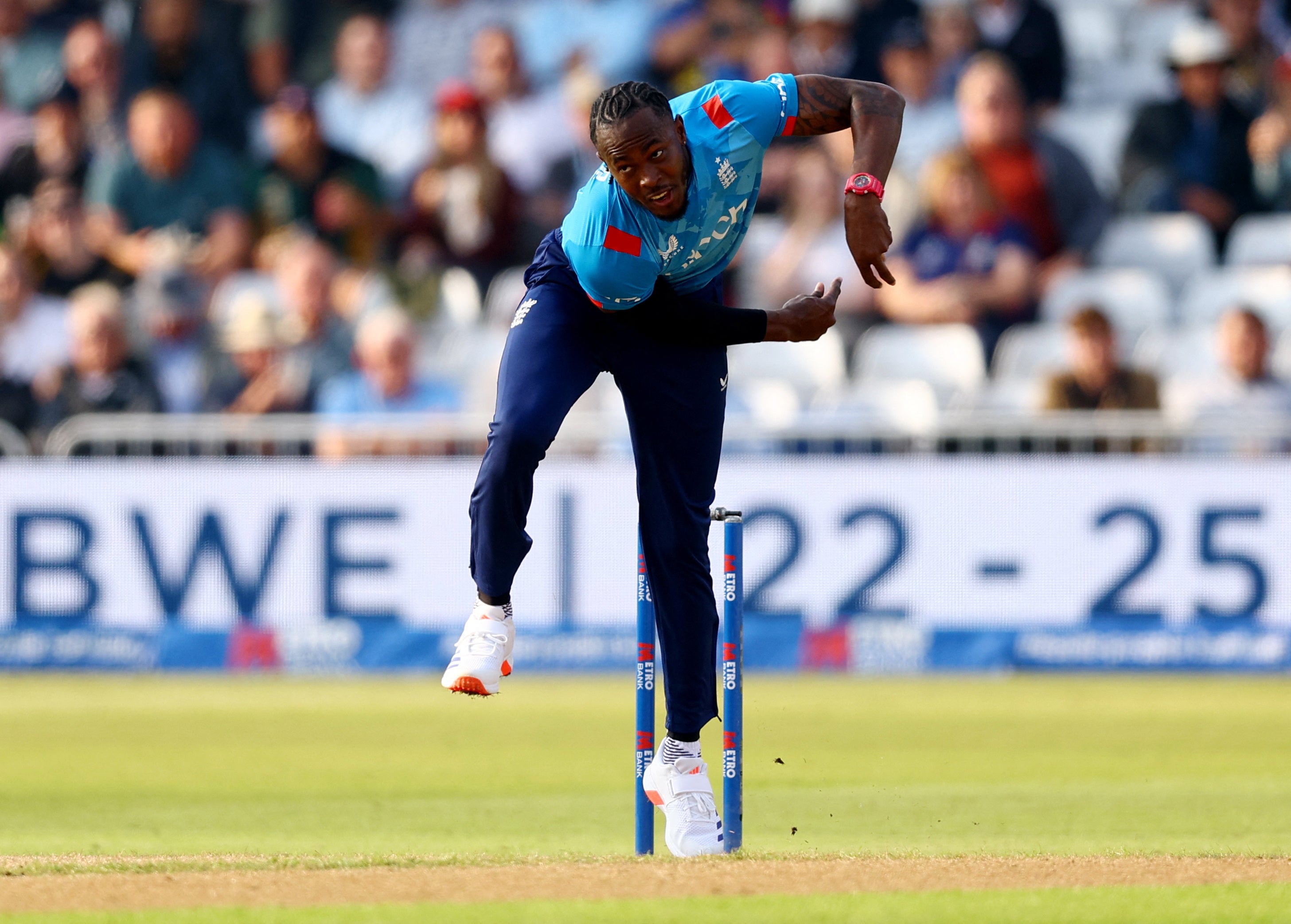 Archer bowls at Australia in his first ODI for 18 months