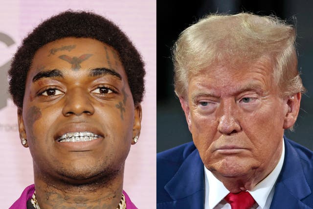 <p>Kodak Black and Donald Trump</p>