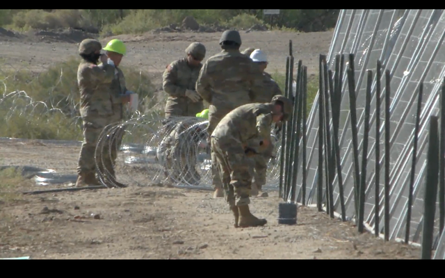 <p>Texas National Guard installs concertina wire along Rio Grande river banks facing New Mexico, a move that angered New Mexico’s governor. </p>