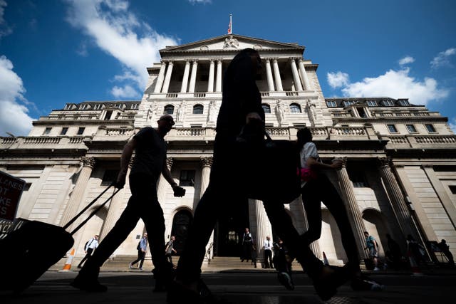 The Bank of England has said interest rates could come down ‘gradually over time’ (Aaron Chown/ PA)