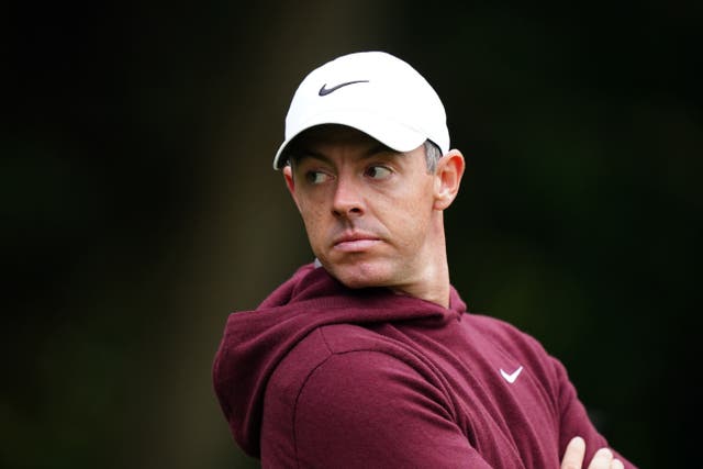 Rory McIlroy endured a “rollercoaster” round one in the BMW PGA Championship at Wentworth (Zac Goodwin/PA)