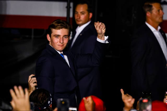 <p>Barron Trump, 18, advised his father on which podcasts to appear on in the lead-up to Election Day, a top adviser to the former president revealed  </p>