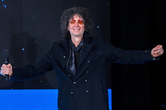 <p>Howard Stern speaks onstage during the SiriusXM Next Generation: Industry & Press Preview at The Tisch Skylights at The Shed on November 08, 2023 in New York Cit</p>