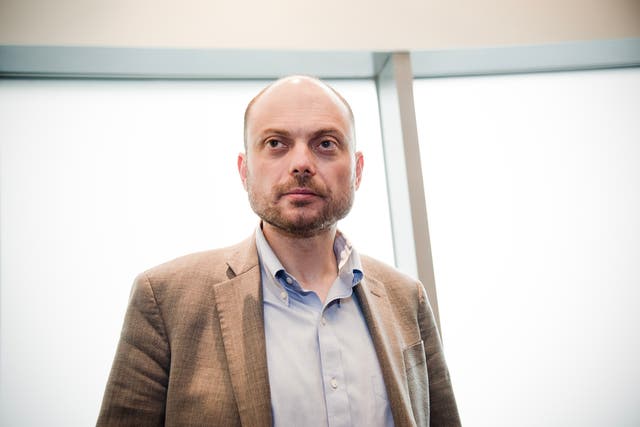 <p>Vladimir Kara-Murza sits down with The Independent in London for his first interview in the UK since being freed from prison </p>