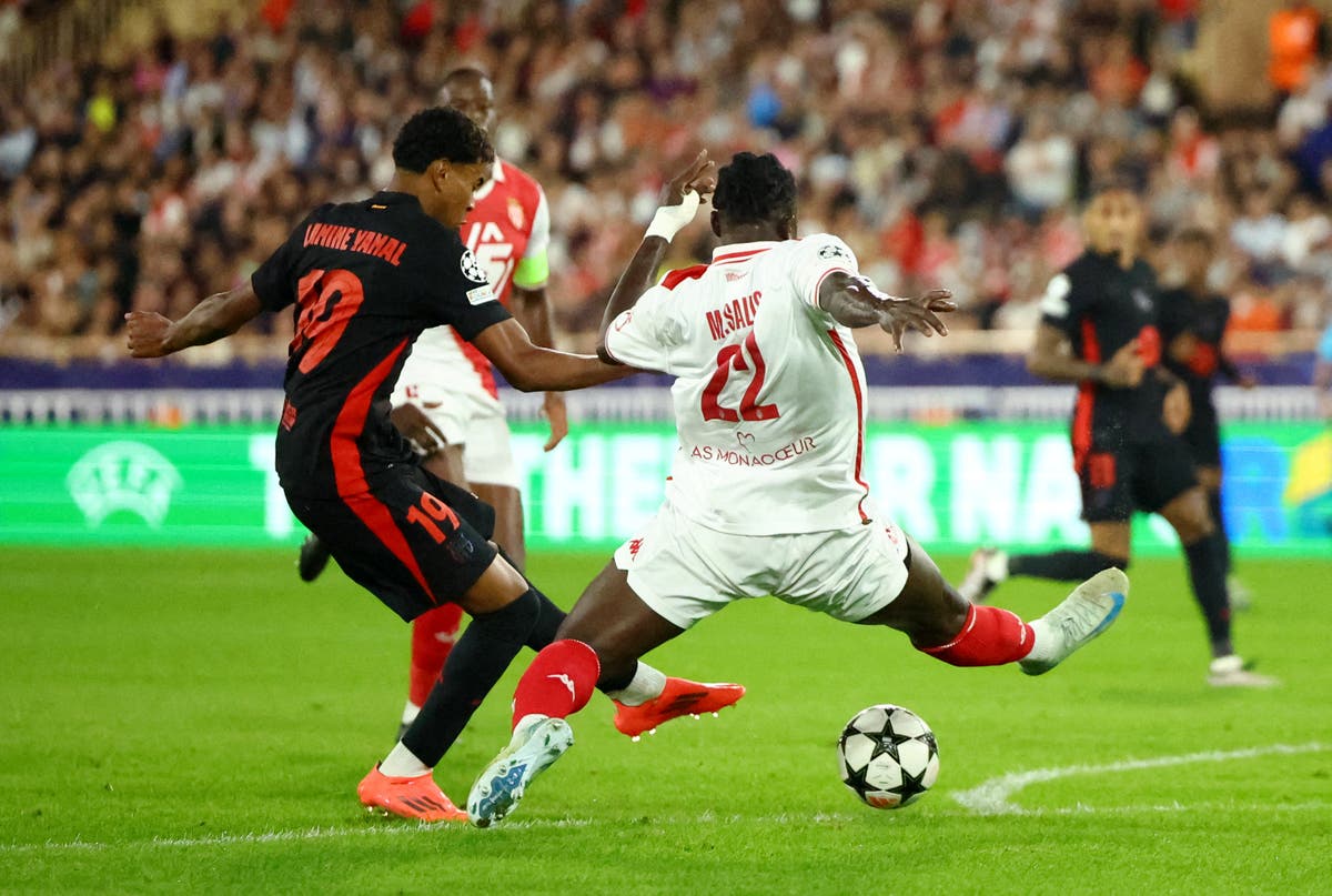 Barcelona stunned by Monaco after Lamine Yamal&rsquo;s first Champions League goal