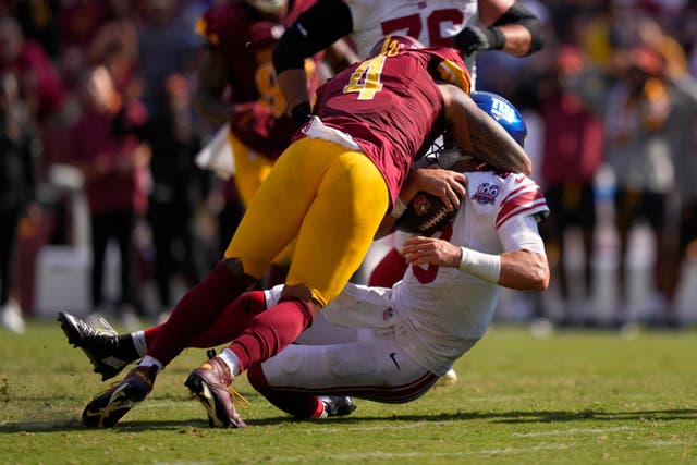 Giants Commanders Football