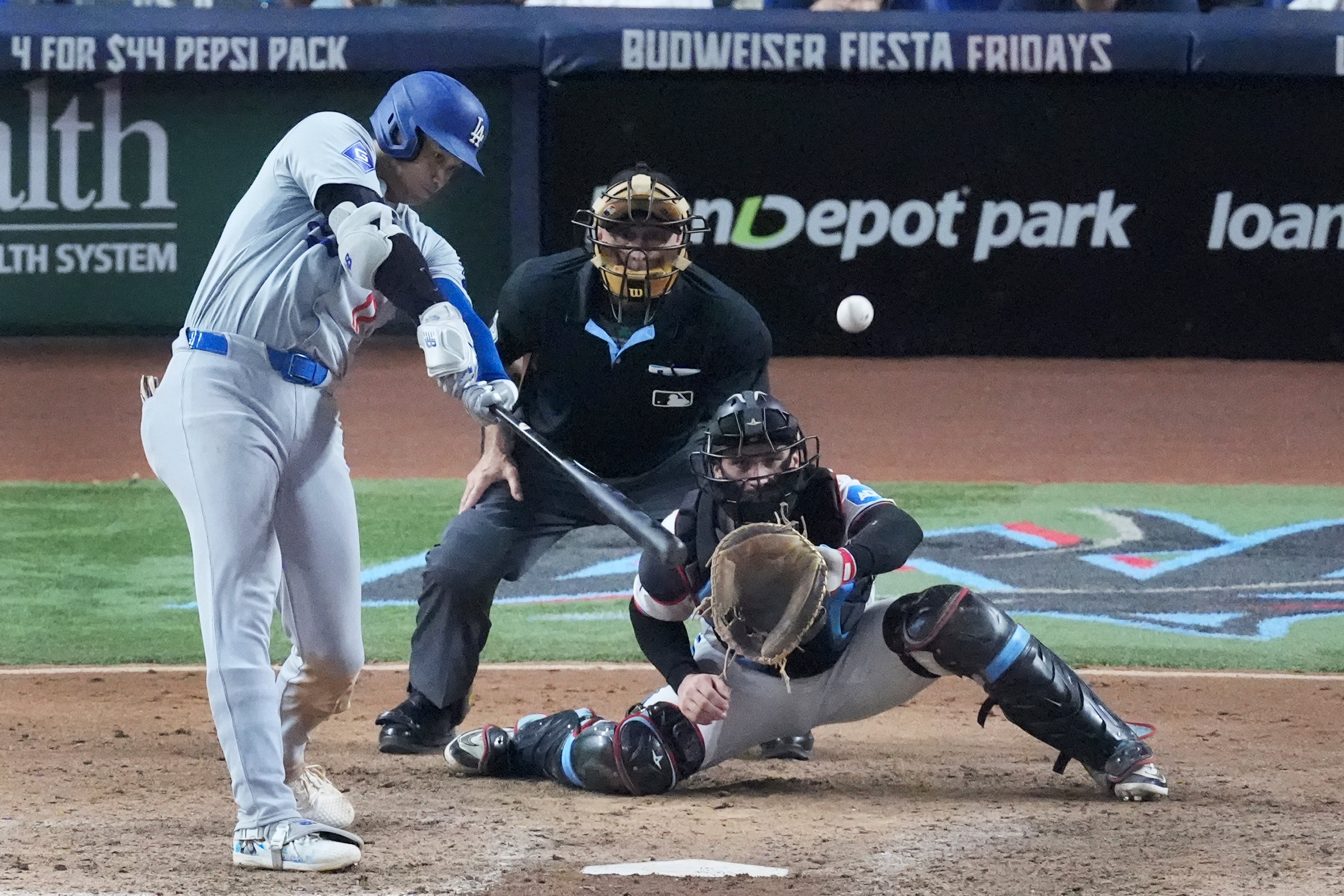 Dodgers Marlins Baseball