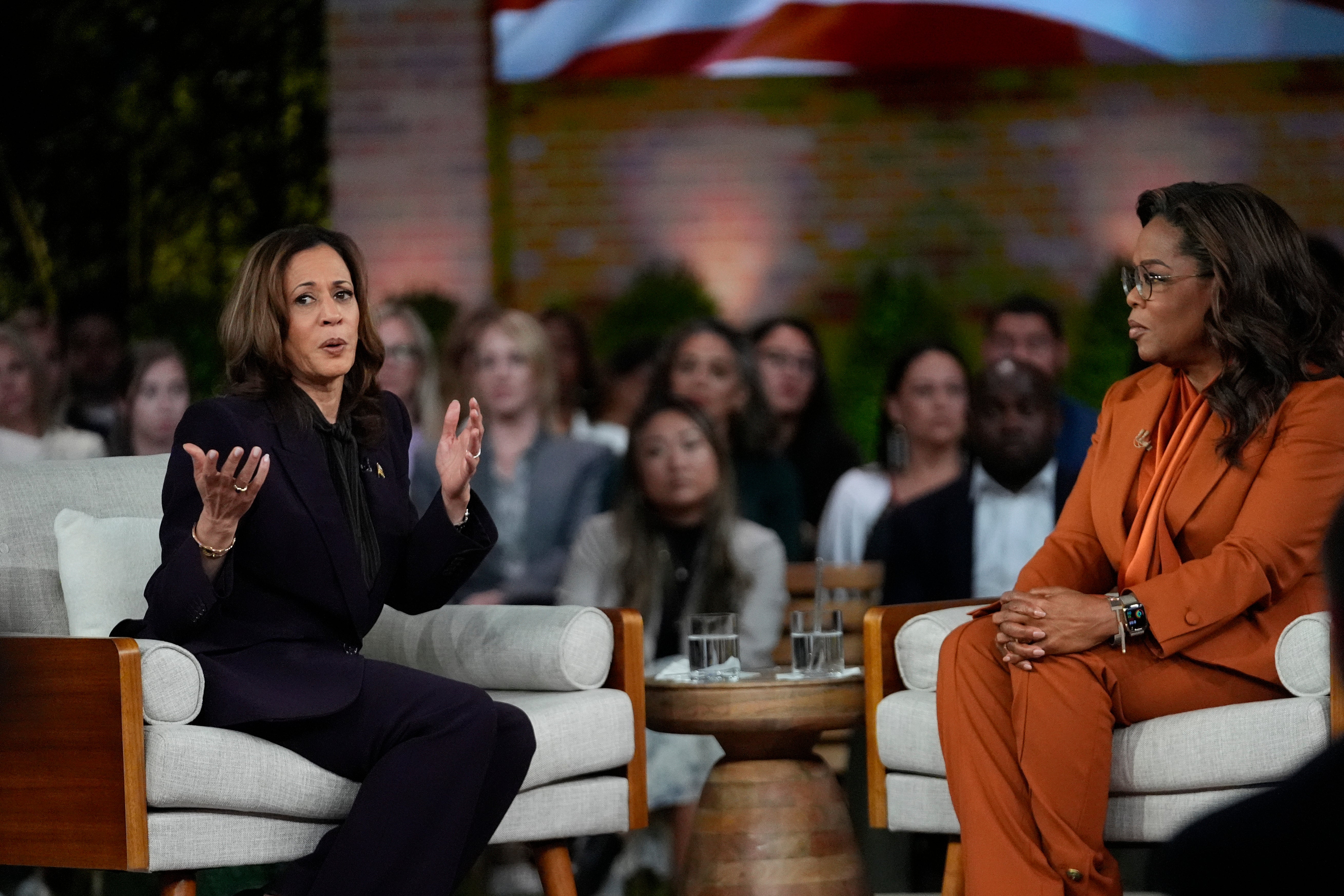 Kamala Harris claimed she would shoot someone if they broke into her house during an interview with Oprah.