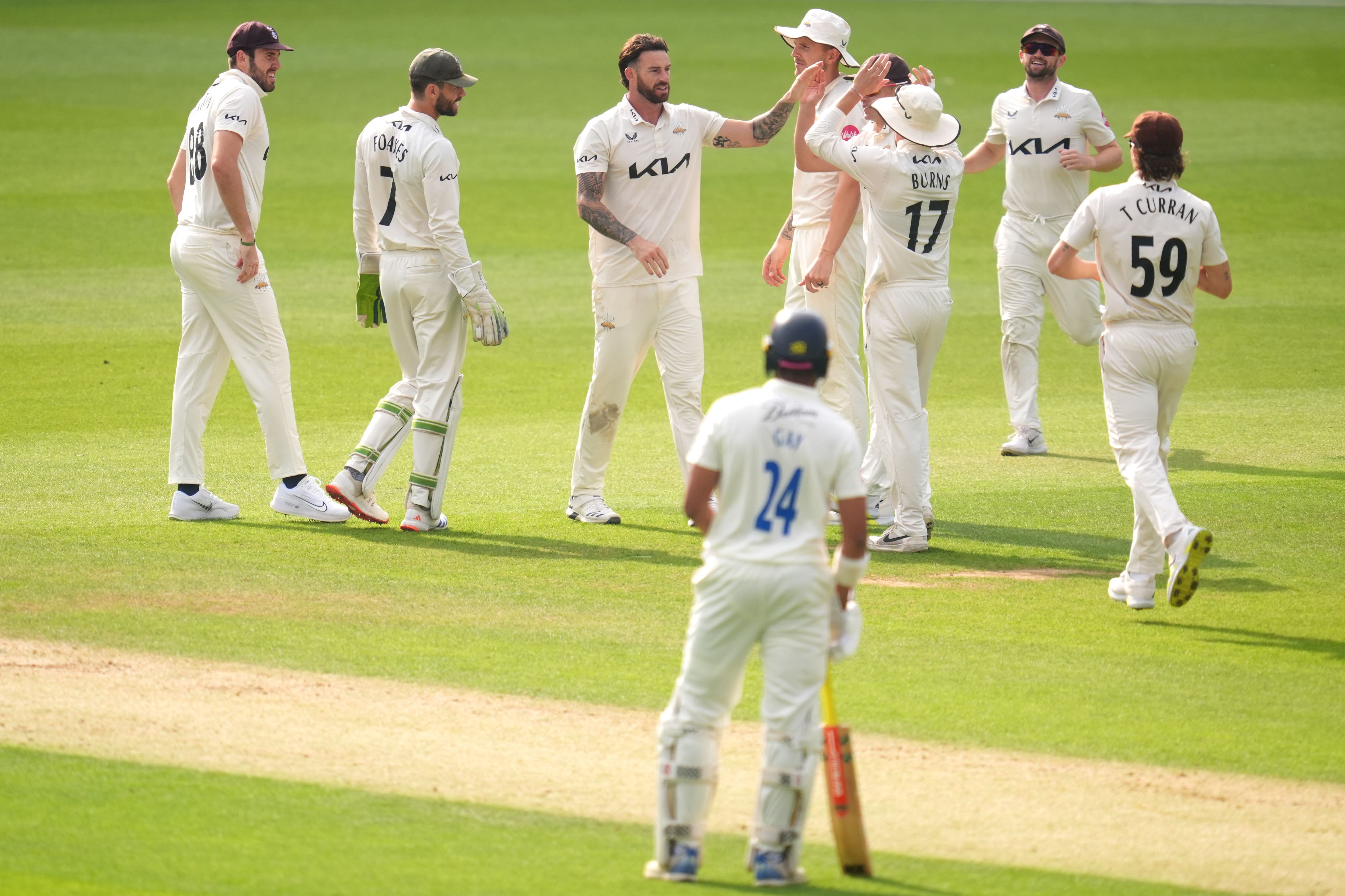 Surrey have won their third straight County Championship (Adam Davy/PA)