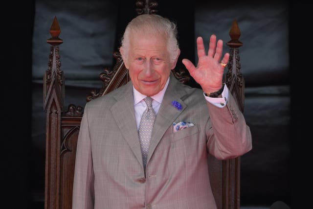 The King will meet representatives from the Scottish Violence Reduction Unit (Andrew Matthews/PA)