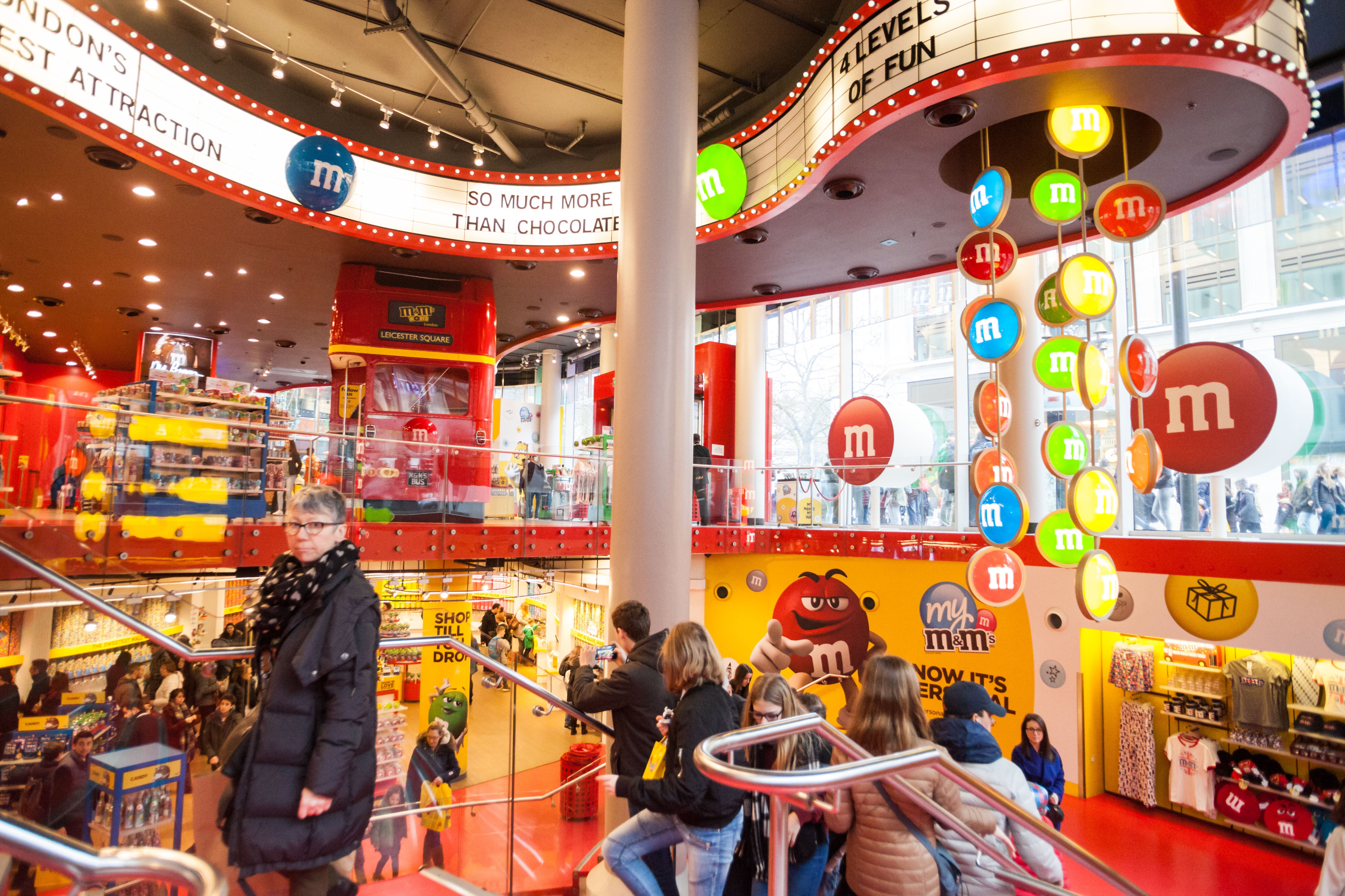 Inside M&M’s world: £2.49 per 100g for pick ’n’ mix style candy