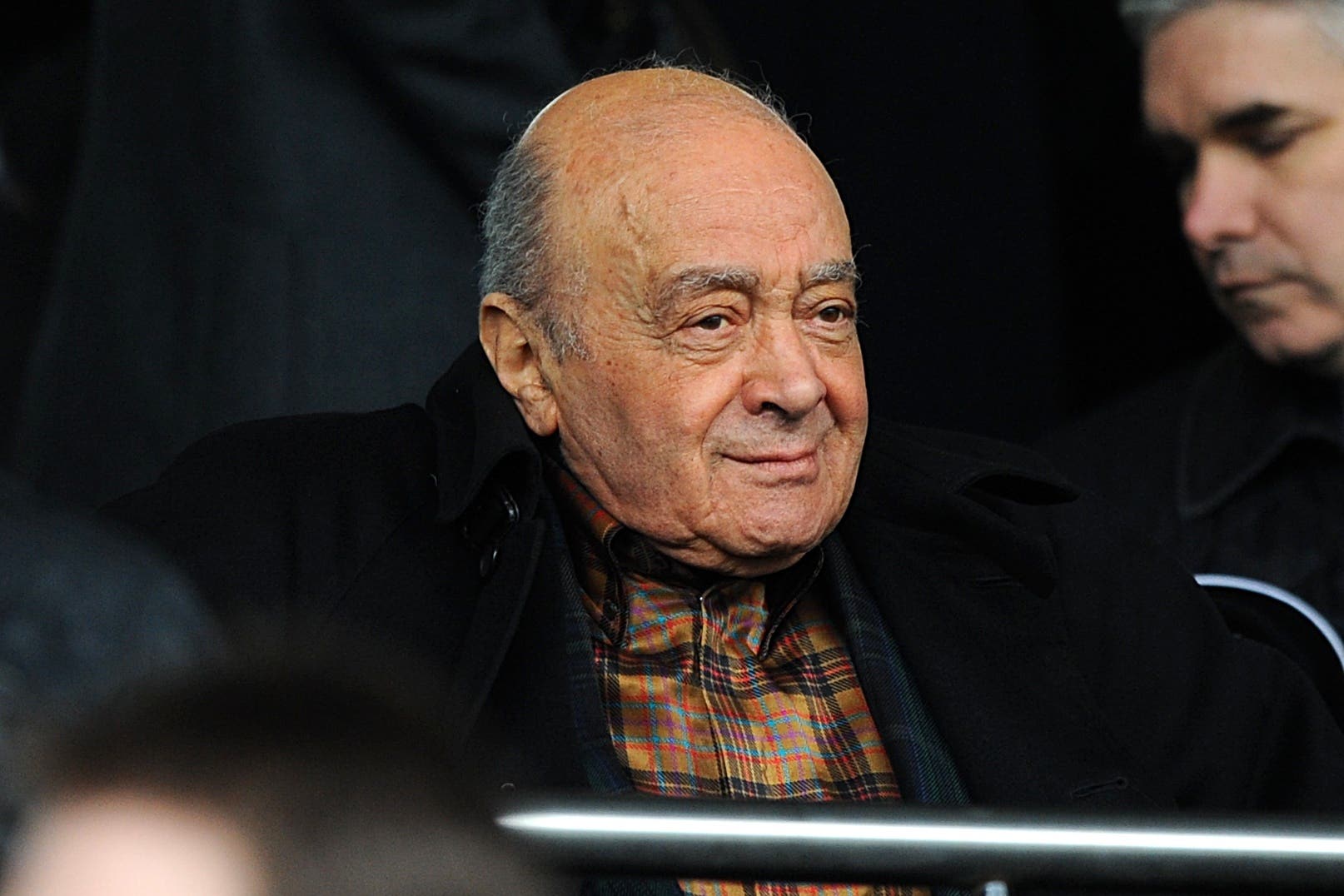 Former Fulham chairman Mohamed al-Fayed in the stands