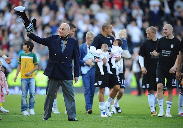 Mohamed Al-Fayed was a regular at Fulham during his 16 years as owner of the club