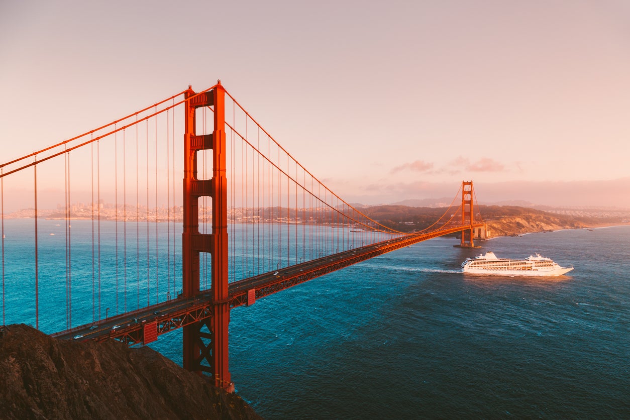 A icônica ponte Golden Gate de São Francisco