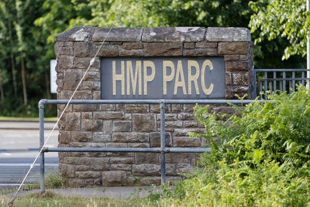 HMP Parc Prison in Bridgend, Wales (Tom Bedford/Alamy/PA)